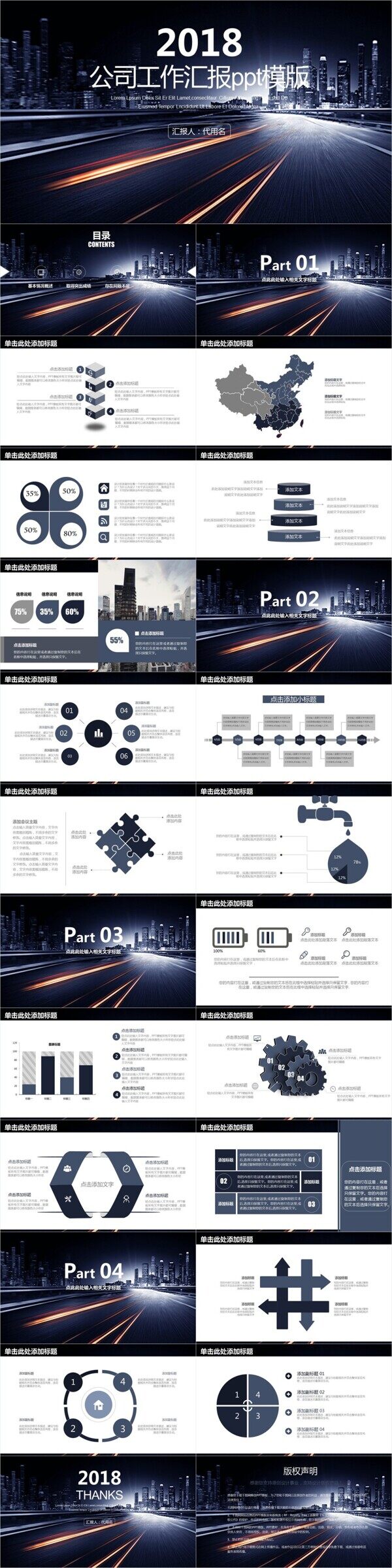 2018歐美風工作匯報PPT