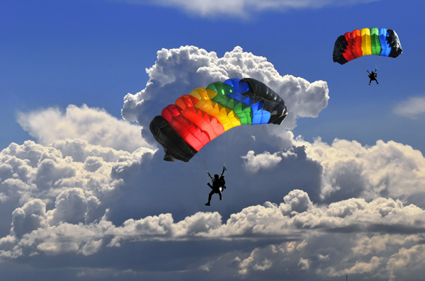 降落伞运动图片