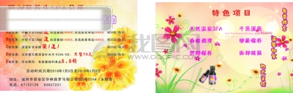 32開大度養(yǎng)生SPA開業(yè)傳單