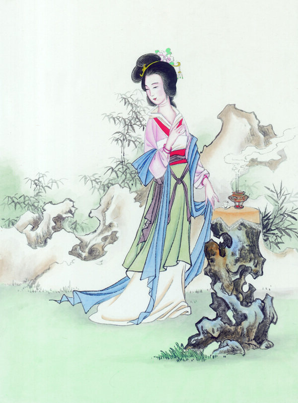 中華藝術(shù)繪畫古畫繪畫仙女神仙嫦娥貂蟬西施中國古代繪畫