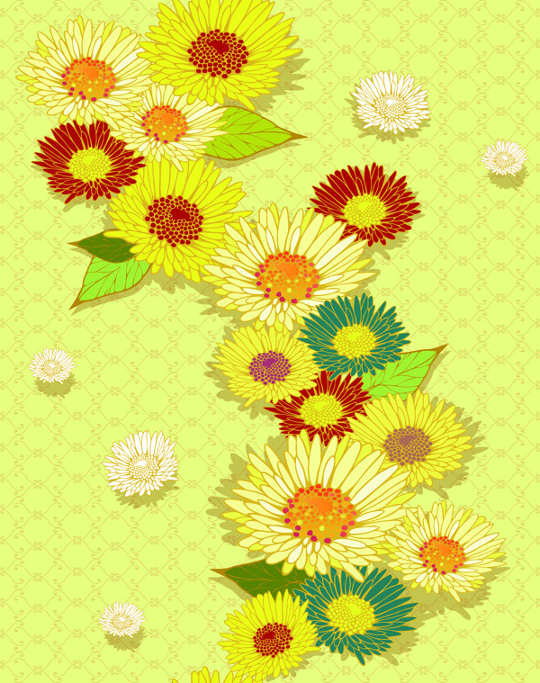 花朵移門