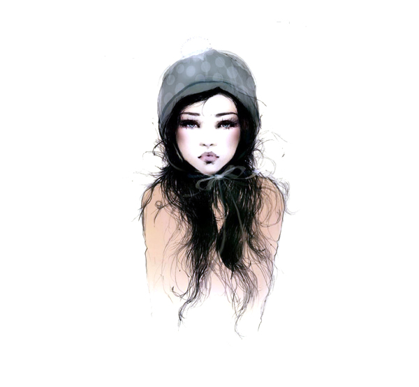 位圖藝術效果手繪人物女孩免費素材