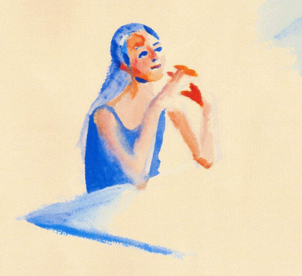 位圖人物女人色彩藍(lán)色免費(fèi)素材