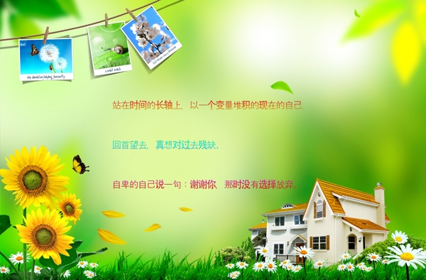 唯美相片邊框背景圖片