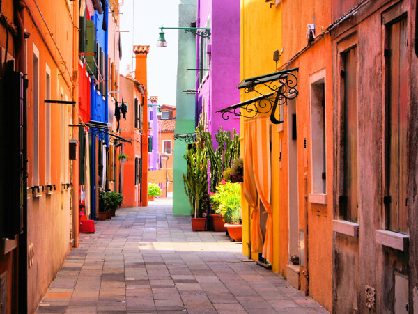 彩色的小巷