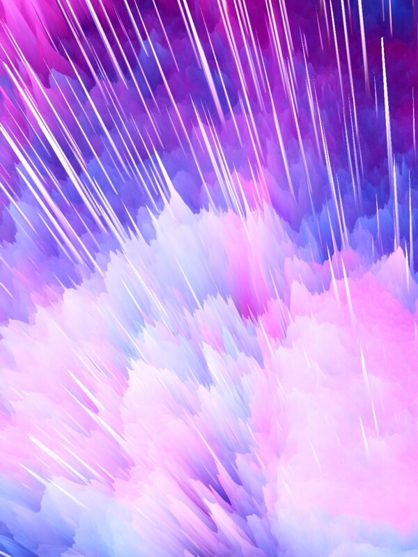全原创粉紫色水彩风放射状镭射渐变背景