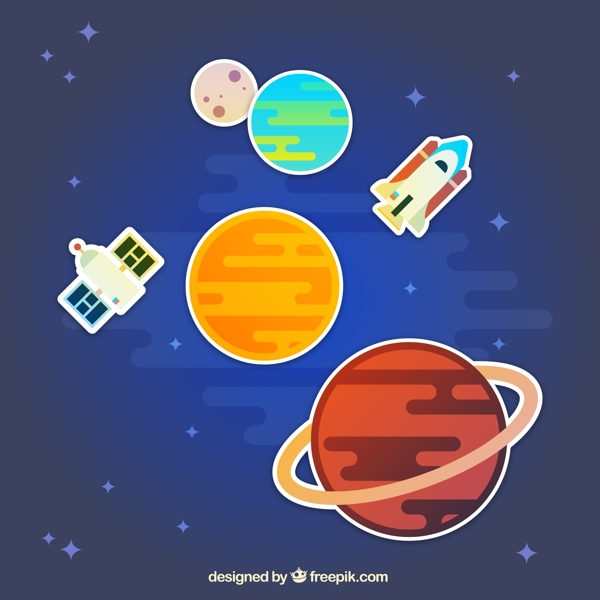 太空里的星球