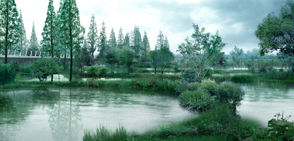 西溪湿地公园效果图