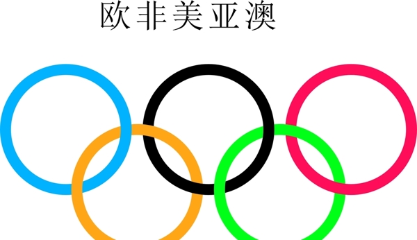 奥运五环标志图片