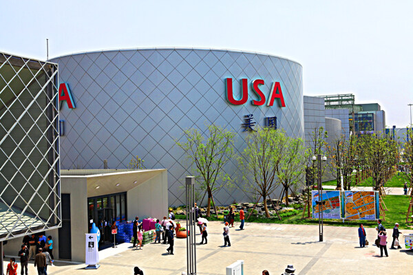 上海世博会美国馆图片