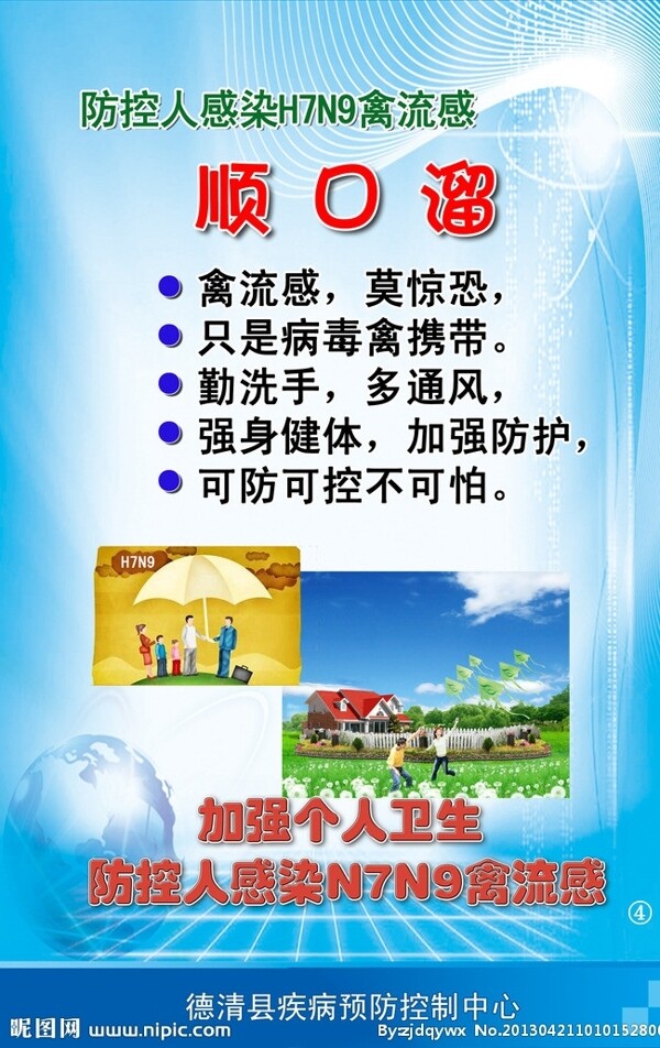 防控H7N9展板图片