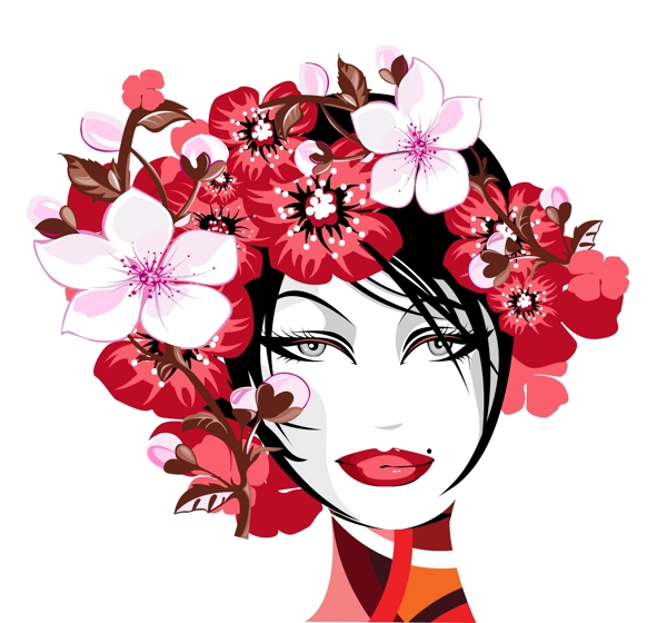 歐美花紋6690矢量EPS