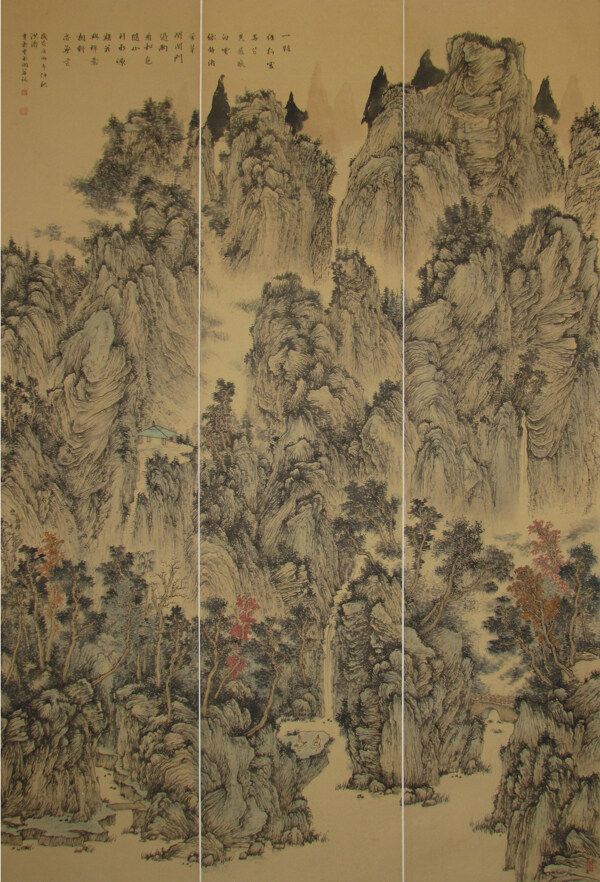 張洪濤傳統(tǒng)山水畫圖片
