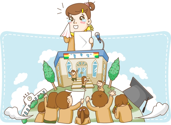 矢量女孩插畫
