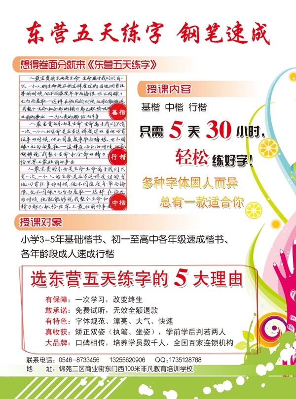 招生宣傳單圖片