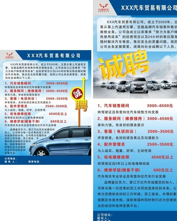汽車招聘圖片