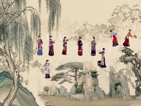 新中式背景墻
