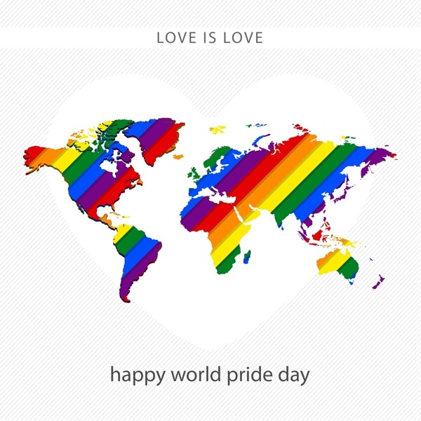 同性恋自豪日地形图海报