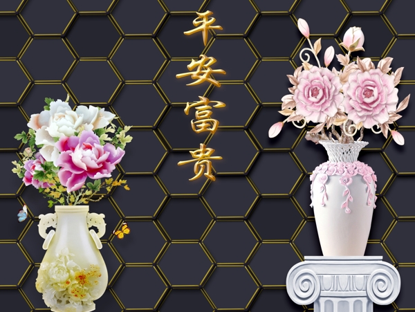 新中式背景墻