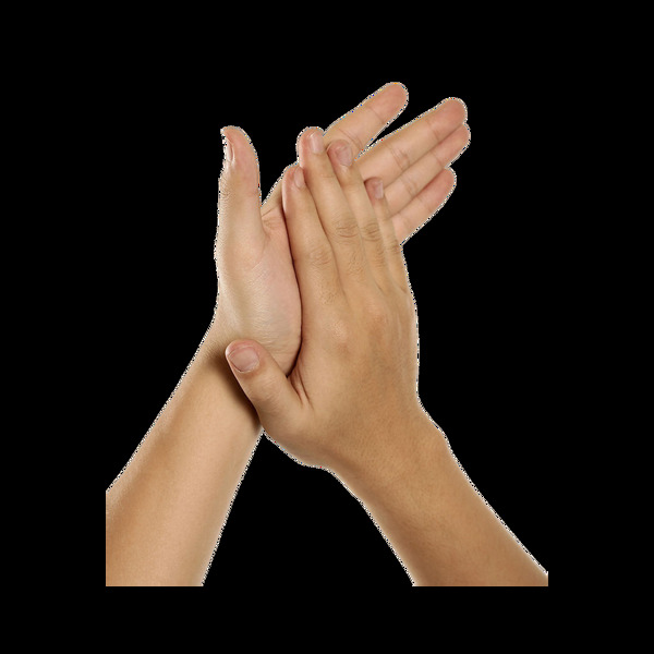 3D立体摄影鼓掌元素