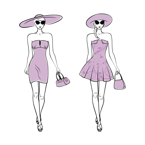 服裝設(shè)計矢量素材