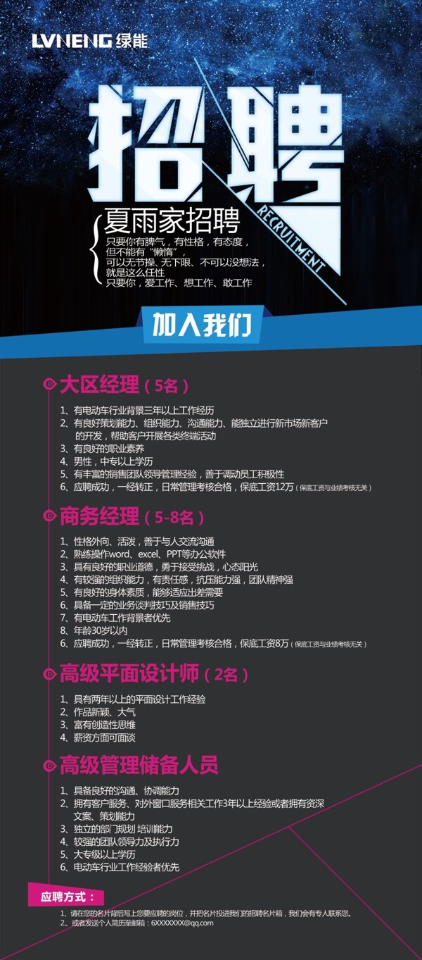 企業(yè)招聘展架