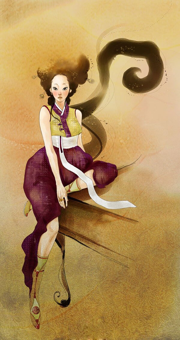 位圖插畫時尚插畫人物插畫插畫師免費素材