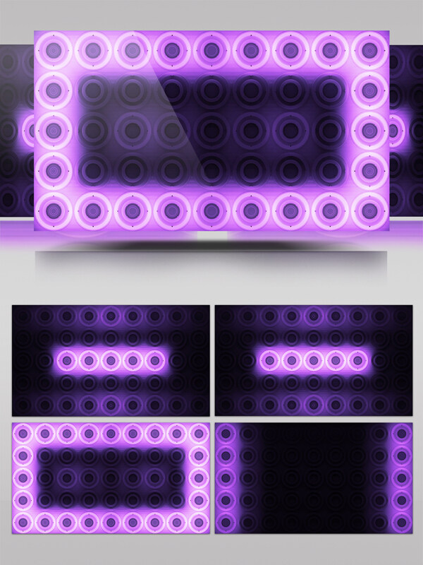 紫色框图视频素材