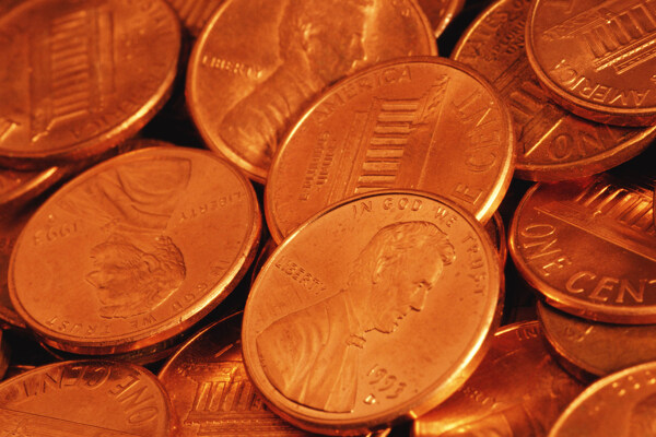 古铜色硬币商业流通货币金币金黄色货币