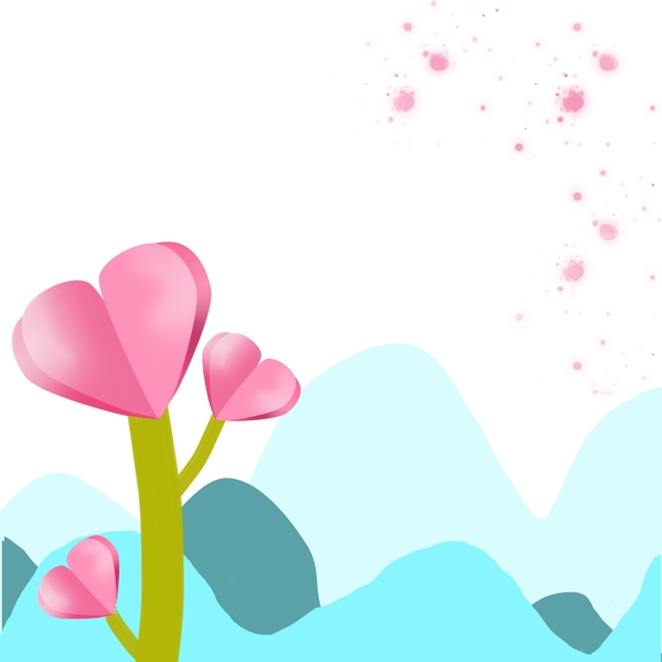 漂亮的邊框手繪插畫