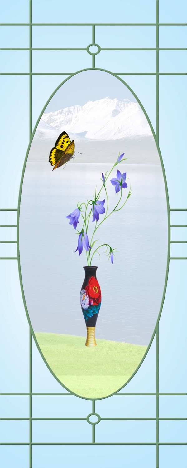 平開門花瓶圖片