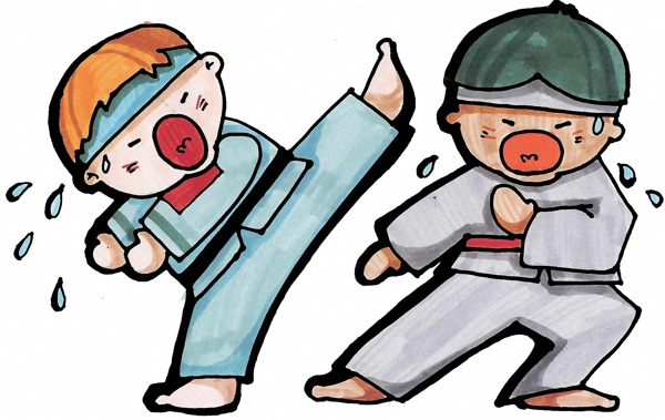 運動休閑插畫007