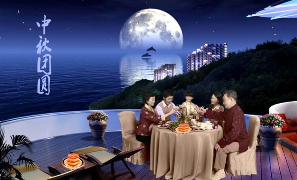 中秋團圓圖片