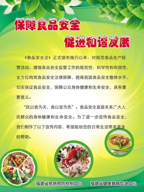 食品安全宣傳展板圖片