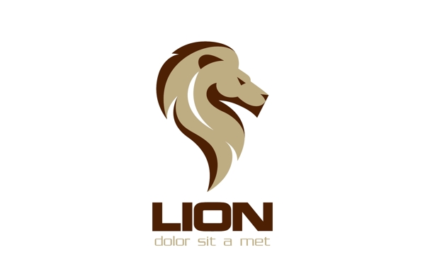 卡通動(dòng)物獅子logo標(biāo)志