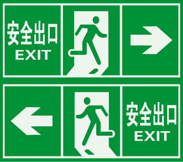 安全出口警示牌