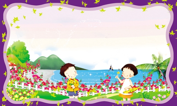 幼兒園留影展板圖片