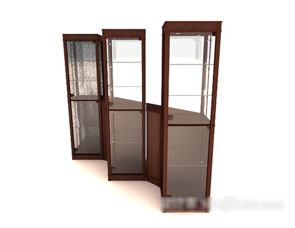 現(xiàn)代風格簡單展示柜3d模型下載
