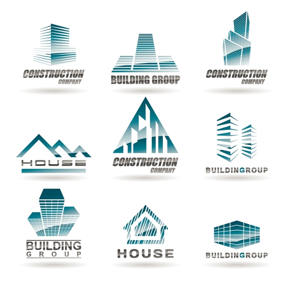 城市建筑房地产企业logo设计图片