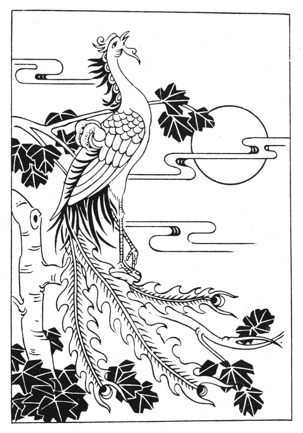 鳳鳴朝陽吉祥圖案208