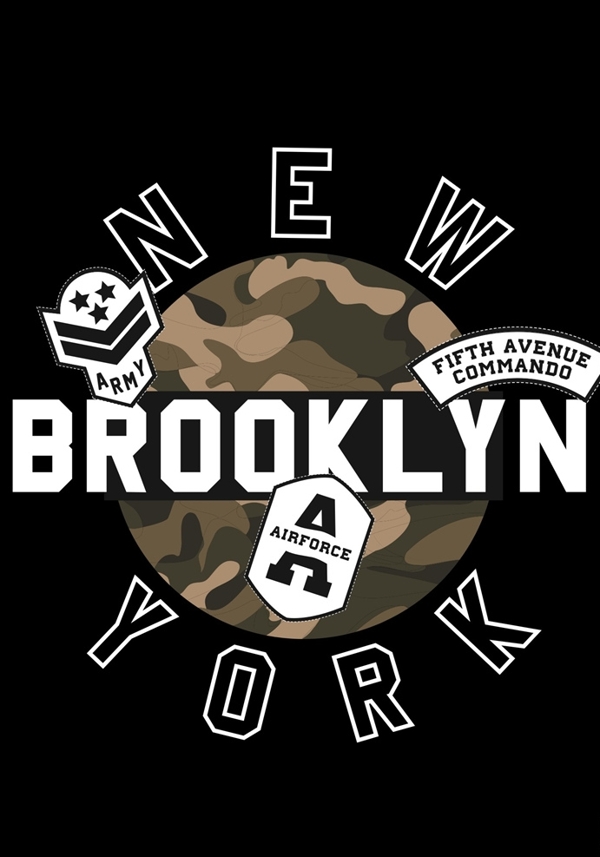NYC布鲁克林标志矢量图下载