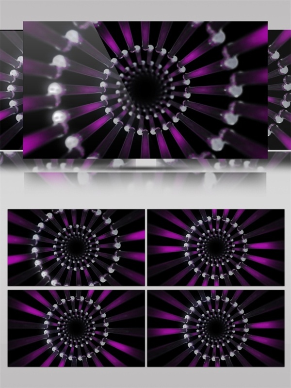 紫色罗盘光束动态视频素材