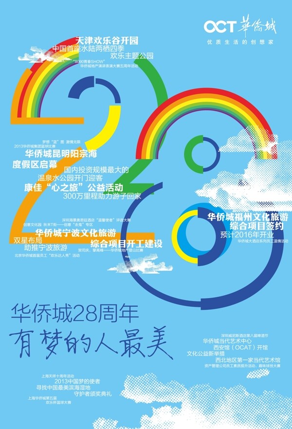 华侨城28周年海报