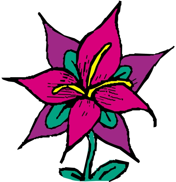 花朵花草鮮花矢量EPS格式0615