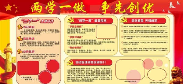 黨建展板海報