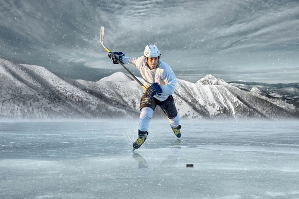 冰上曲棍球运动员图片