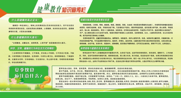 健康教育展板圖片