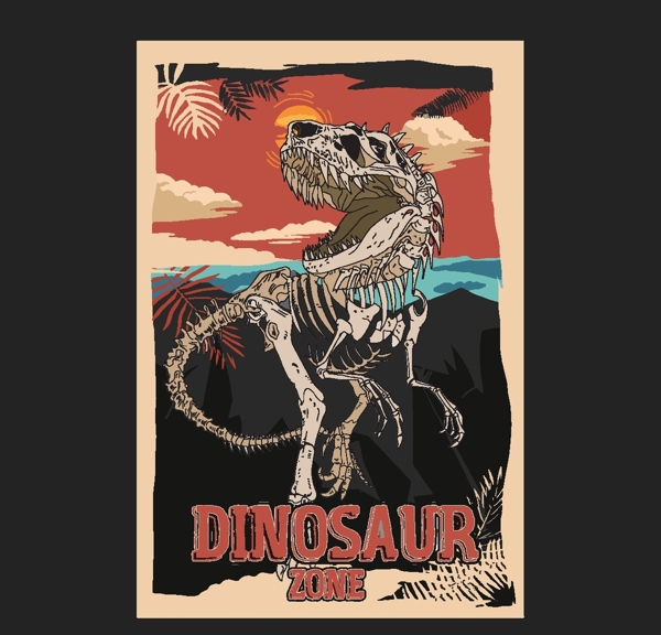 恐龙动物图案游乐园动物园图片