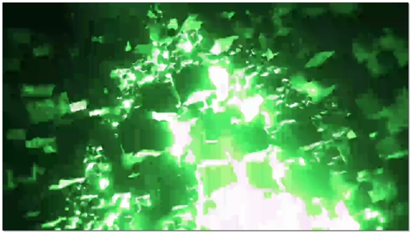 绿光翩翩起舞动态视频素材