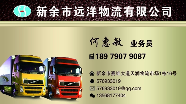 遠(yuǎn)洋物流名片